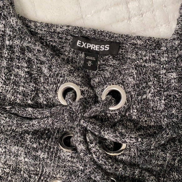 Express Knit Tie-Up Bodysuit - Picture 2 of 3